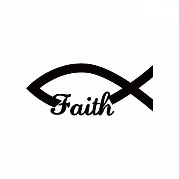 Jesus Fish Shape Car Sticker