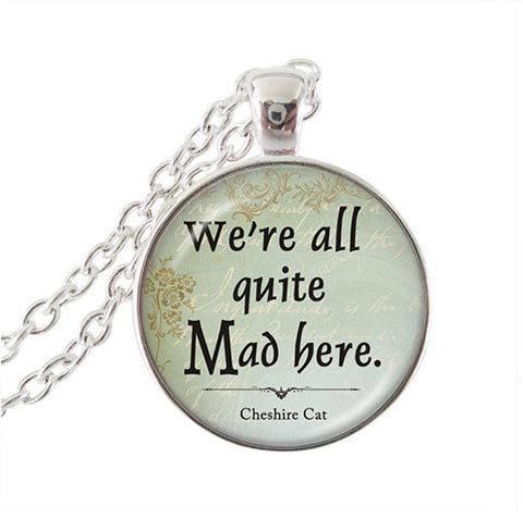 Silver Bible Quote Pendant Necklace